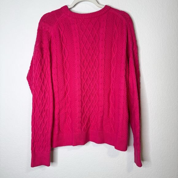 J Crew Pink Cable Knit Sweater - Picture 4 of 10